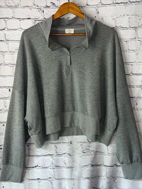 Simply Southern Cropped 1/4 Zip Pullover Sweatshirt Size XXL